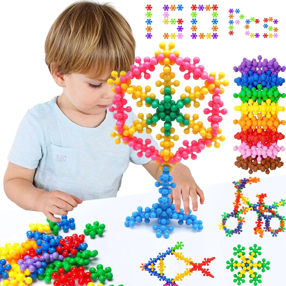 Snowflake Building Blocks - Hours of Fun with Unique Building Blocks