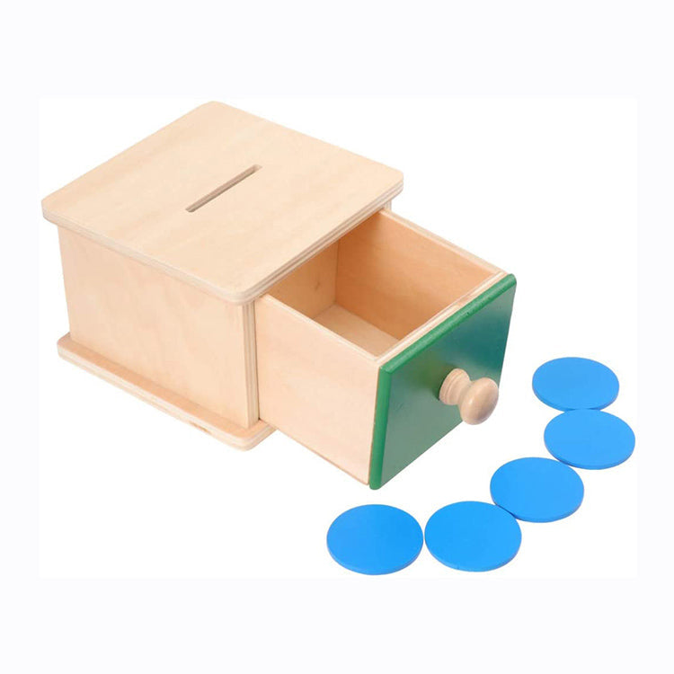 Wooden Coin Drop Game for Toddlers to Build Fine Motor Skills 15106711126361-1