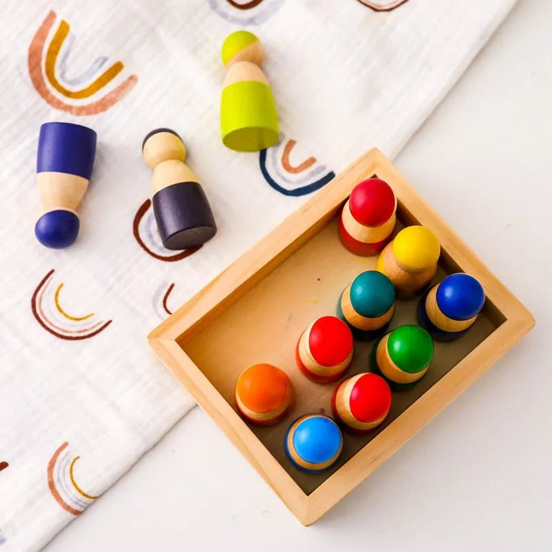 Wooden Number Learning Board Toy for Early Math and Color Skills 15121342464345-1