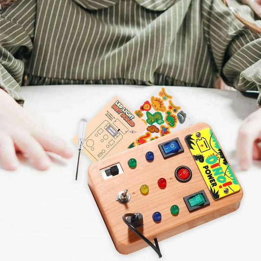 Interactive Light Button Board for Sensory Development and Creative Play 15085327843673-1