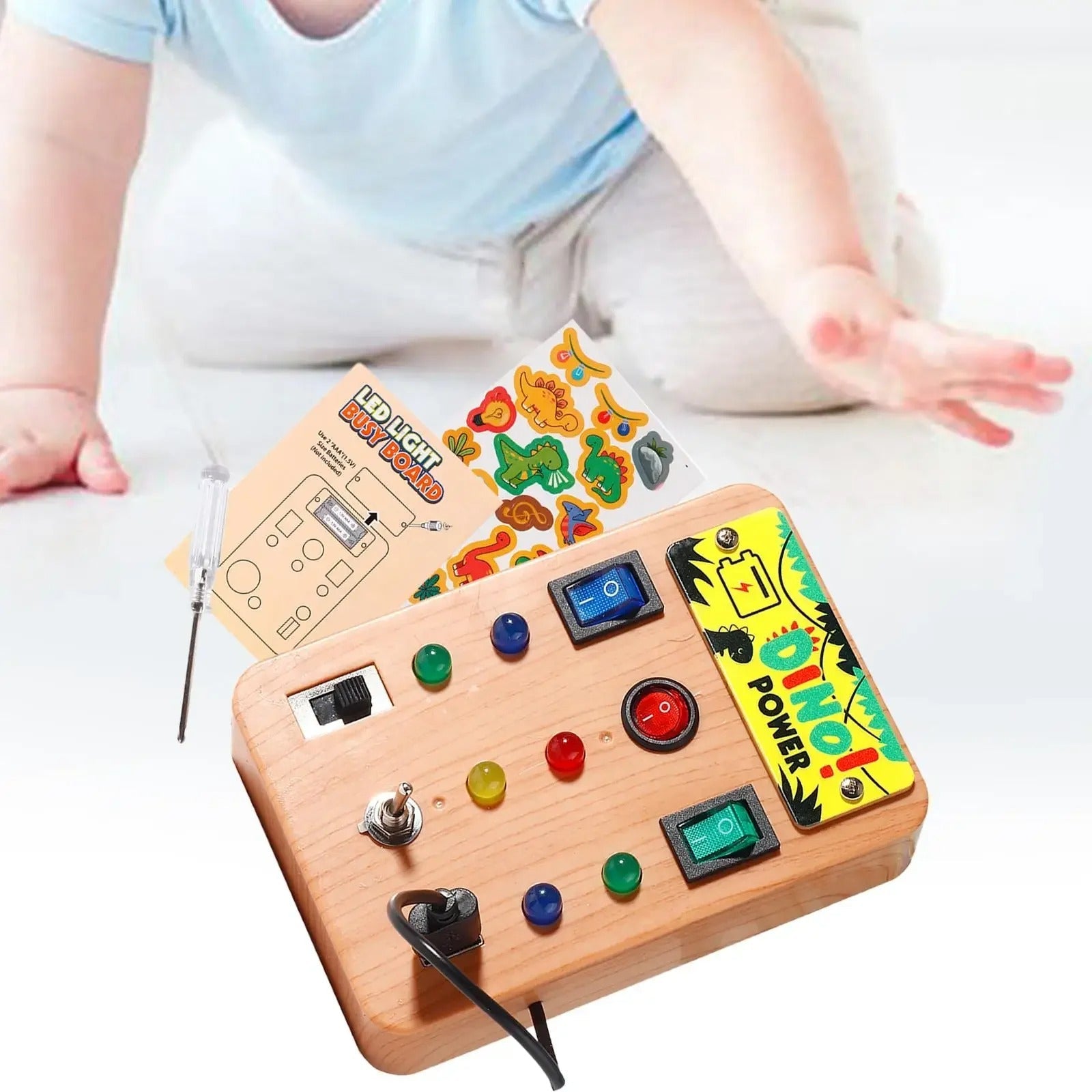 Interactive Light Button Board for Sensory Development and Creative Play 15085327843673-1