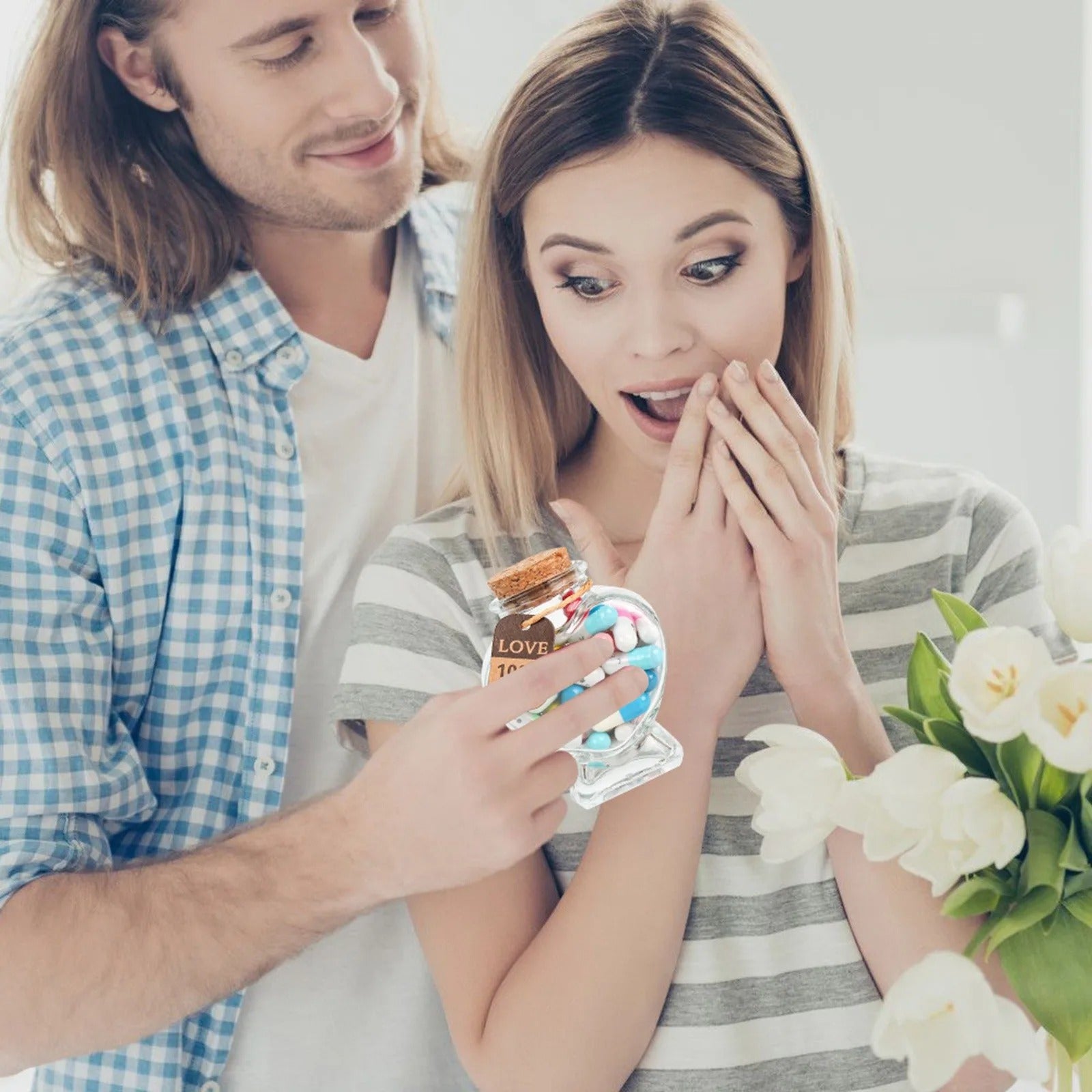 Message Capsule Glass Bottle Keepsake Set For Personalized Love Notes 14980430954822-1