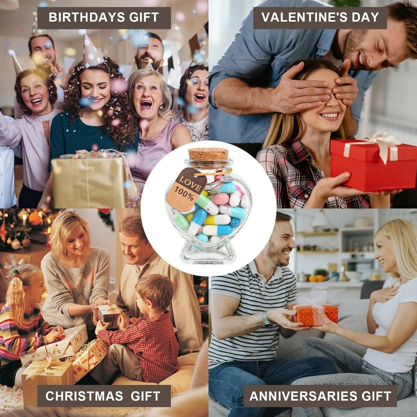 Message Capsule Glass Bottle Keepsake Set For Personalized Love Notes 14980430954822-1