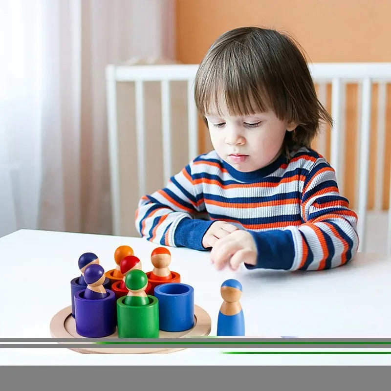 Wooden Number Learning Board Toy for Early Math and Color Skills 15121342464345-1