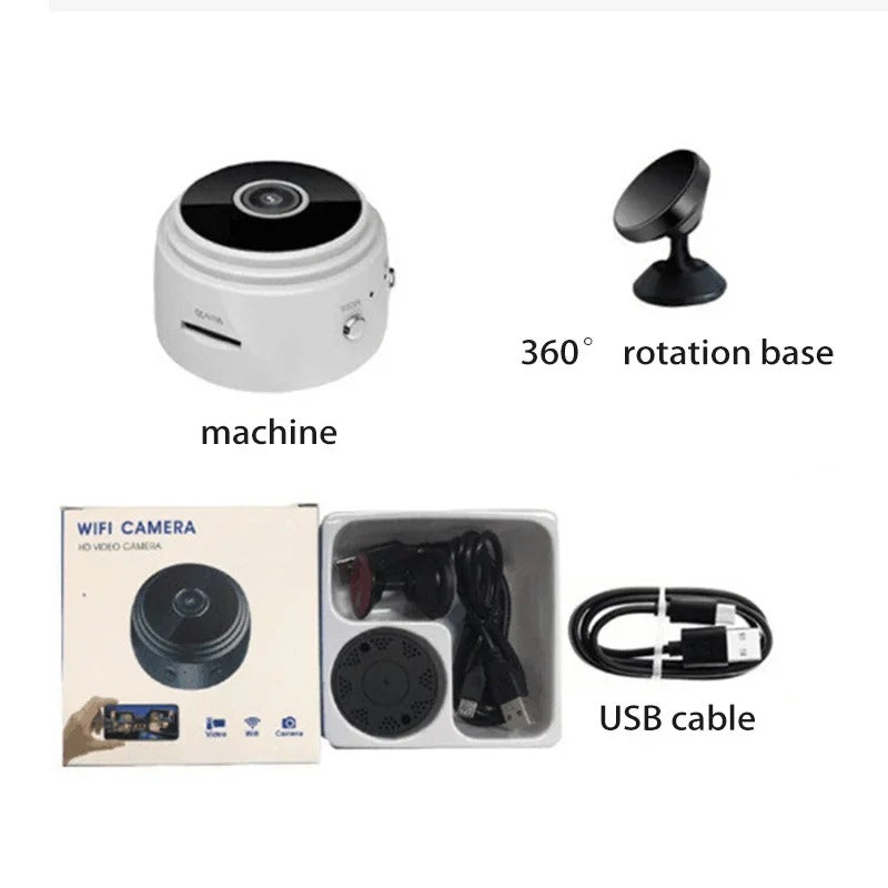 Mini 1080P WiFi Camera with Night Vision &amp; Motion Detection
