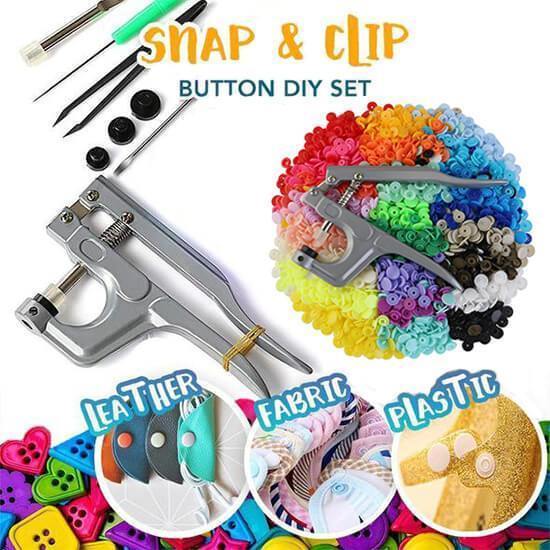 Snap & Clip Button Diy Set (300 Pcs Set) 6851968335972-1