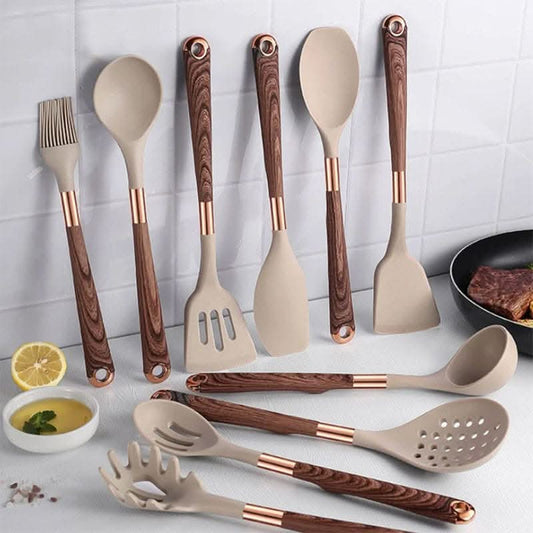 Siliconeease Kitchen Utensil Set - Heat-Resistant & Stylish For Kitchen 10087634141448-1