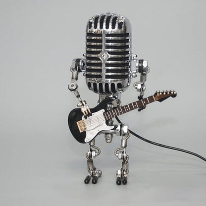 Microphone Lamp with Guitar Design for Creative Home Decor 15101085974854-1