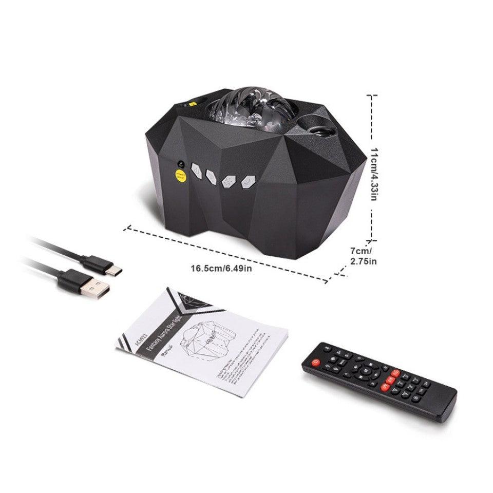 Aurora Galaxy Star Projector Northern Lights Music Speaker Remote Timer 7882381525149-1
