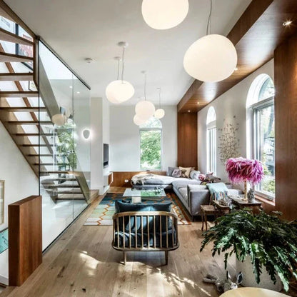 Cobblestone Pebble Pendant Light Ceiling Fixture Modern Minimalist Dining Kitchen 10066876334419-1