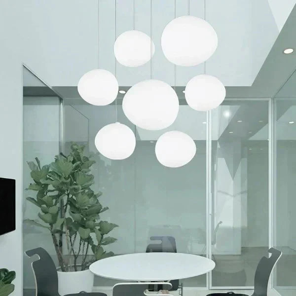 Cobblestone Pebble Pendant Light Ceiling Fixture Modern Minimalist Dining Kitchen 10066876334419-1