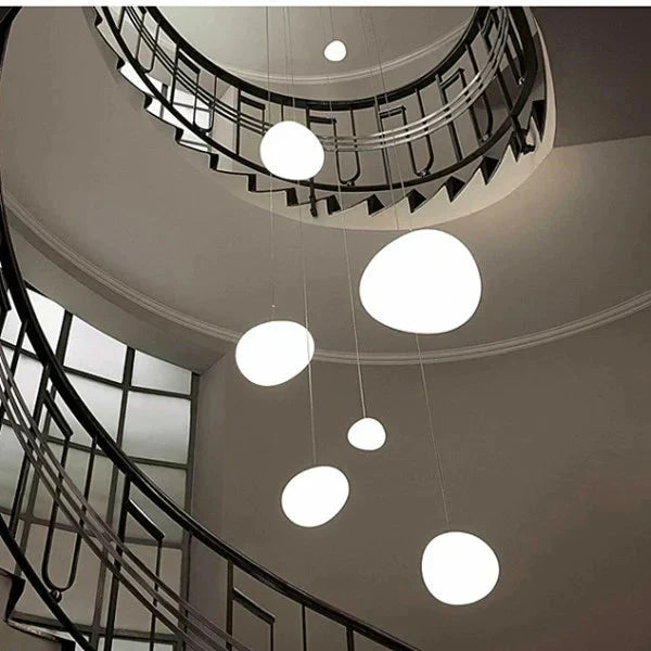 Cobblestone Pebble Pendant Light Ceiling Fixture Modern Minimalist Dining Kitchen 10066876334419-1