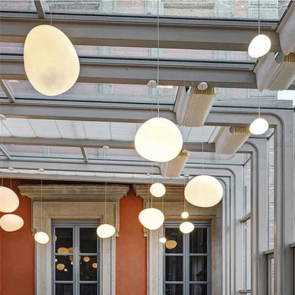Cobblestone Pebble Pendant Light Ceiling Fixture Modern Minimalist Dining Kitchen 10066876334419-1