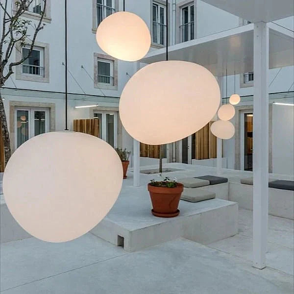 Cobblestone Pebble Pendant Light Ceiling Fixture Modern Minimalist Dining Kitchen 10066876334419-1