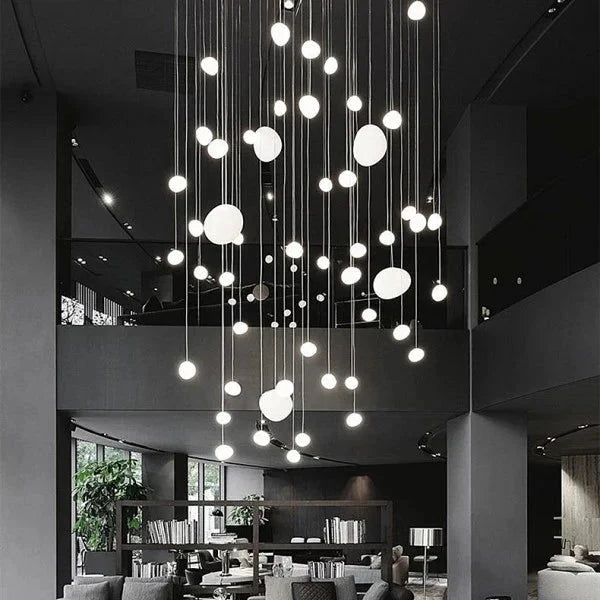 Cobblestone Pebble Pendant Light Ceiling Fixture Modern Minimalist Dining Kitchen 10066876334419-1