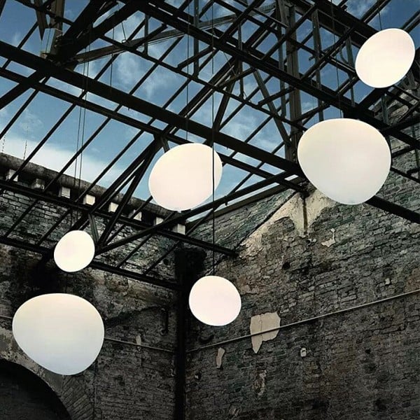 Cobblestone Pebble Pendant Light Ceiling Fixture Modern Minimalist Dining Kitchen 10066876334419-1