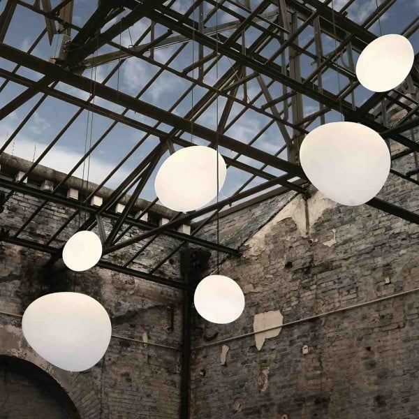 Cobblestone Pebble Pendant Light Ceiling Fixture Modern Minimalist Dining Kitchen 10066876334419-1