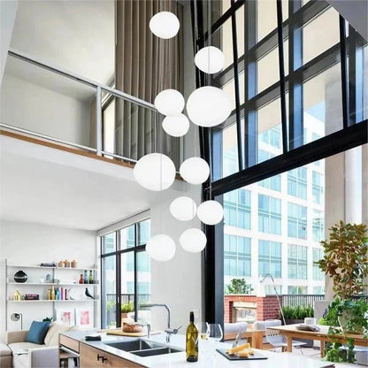 Cobblestone Pebble Pendant Light Ceiling Fixture Modern Minimalist Dining Kitchen 10066876334419-1