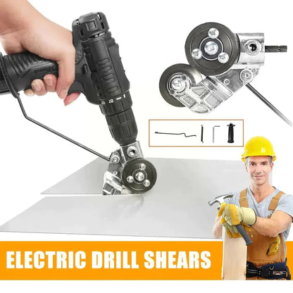 Electric Drill Double Head Metal Plate Cutting Shear Attachment 8746290512206-1