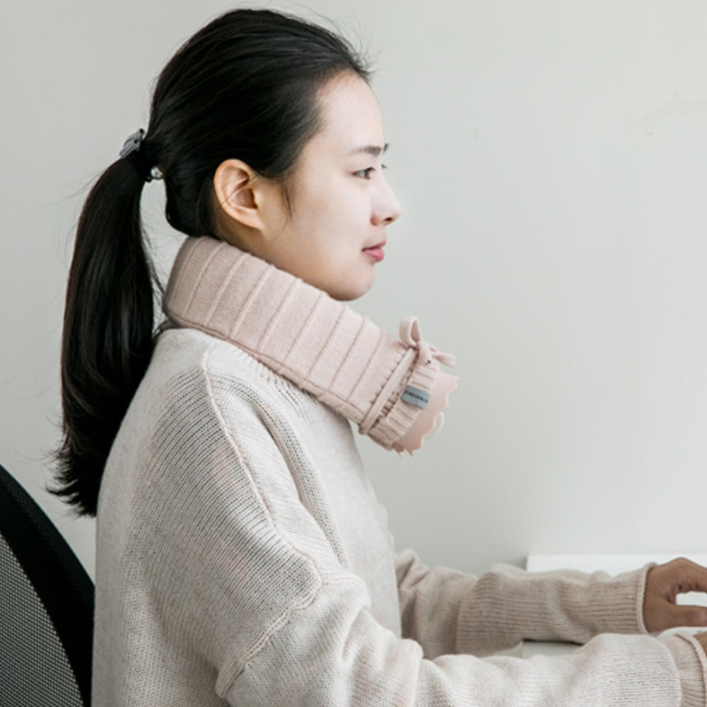 U-Shaped Hot Water Bottle Neck Shoulder Heating Therapy Comfort 14846496244038-1