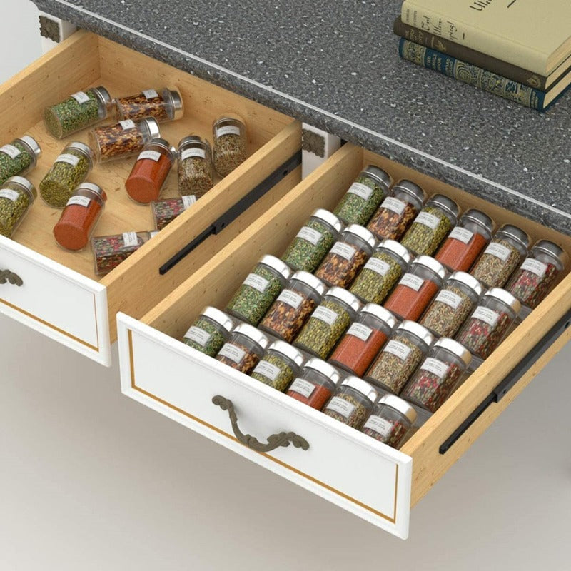 Adjustable Spice Organizer Rack for a Neat and Tidy Kitchen 15074968502598-1
