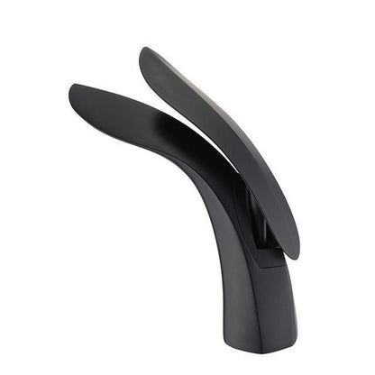 Bathroom Basin Faucet Single Hole Hot Cold Water Gold 9004862538030-1