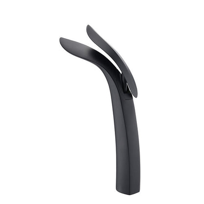 Bathroom Basin Faucet Single Hole Hot Cold Water Gold 9004862538030-1