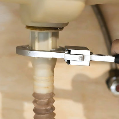 Adjustable Pipe Wrench for Easy Plumbing and Tight Space Repairs 15101086433606-1