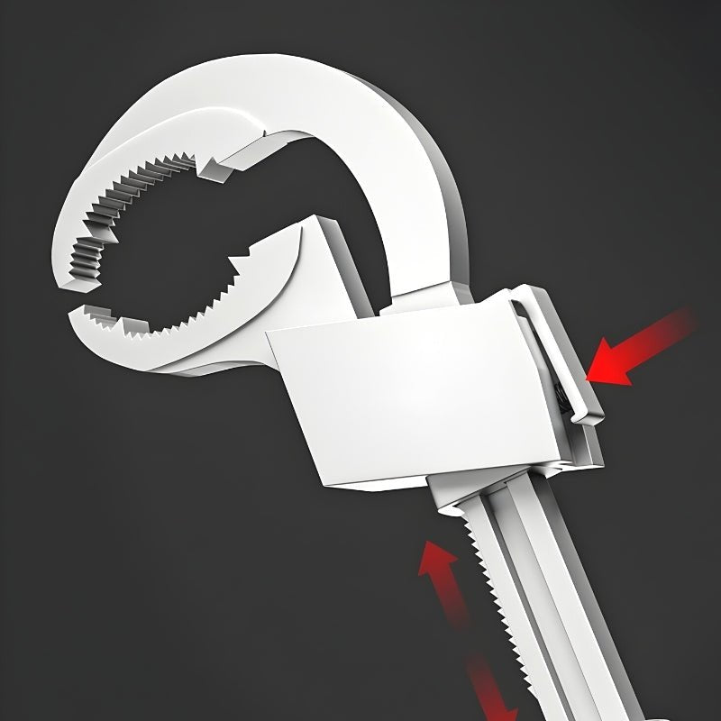 Adjustable Pipe Wrench for Easy Plumbing and Tight Space Repairs 15101086433606-1