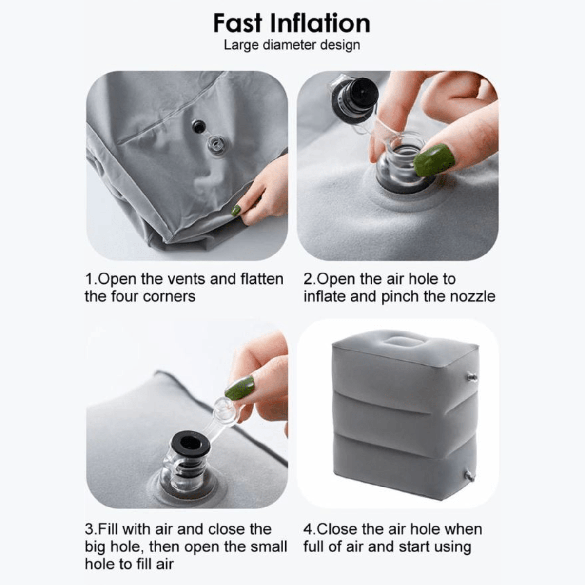 Inflatable Travel Pillow For Comfortable Rest During Flights And Journeys 14988692095302-1