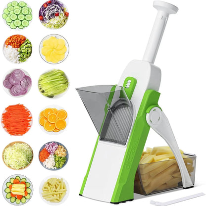 Aeroflux Multi-Purpose Safe Mandoline Vegetable Slicer – Adjustable Chopper Tool For Effortless Precision 15473977721212-1