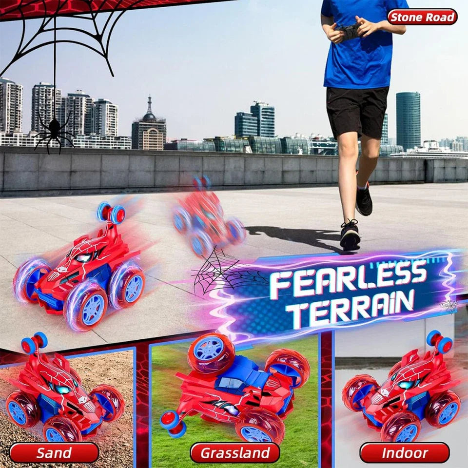 Aeroflux Spider Stunt Rc Car – 360° Drift, Led Lights & Rechargeable Power 15612154347900-1