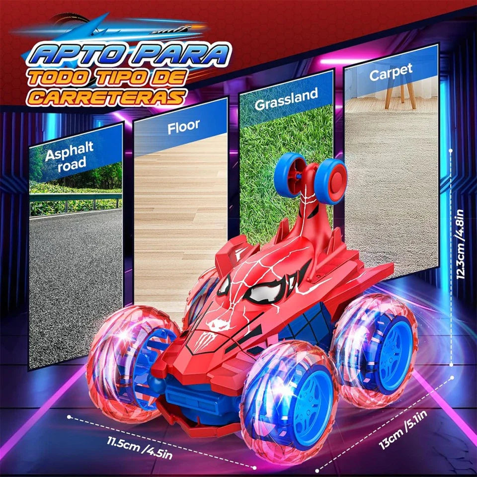 Aeroflux Spider Stunt Rc Car – 360° Drift, Led Lights & Rechargeable Power 15612154347900-1