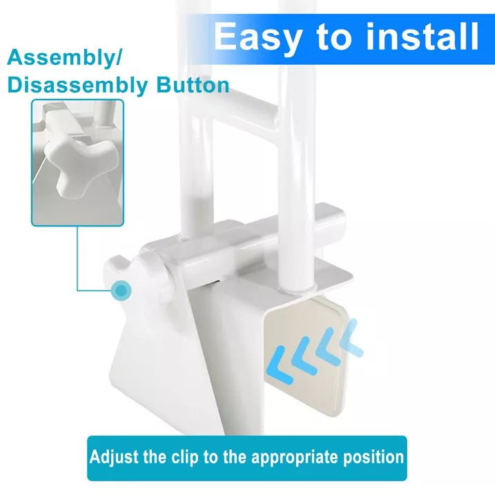 Bathtub Safety Grab Bar For Seniors & Mobility Support – Drill, Secure Bathroom Handle 10109942038806-1