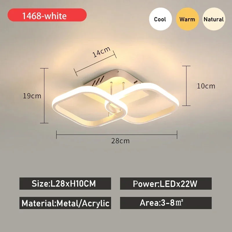 LED Ceiling Light – Compact Round Design for Focused Illumination 9578867097942-1