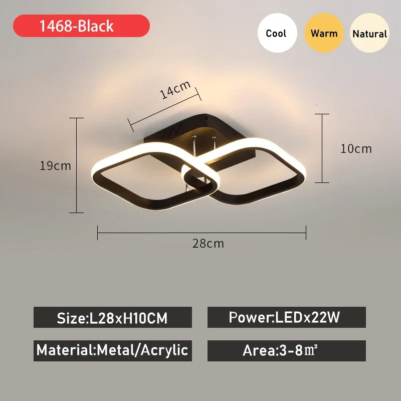 LED Ceiling Light – Compact Round Design for Focused Illumination 9578867097942-1