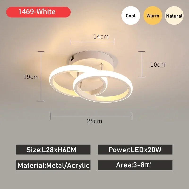 LED Ceiling Light – Compact Round Design for Focused Illumination 9578867097942-1
