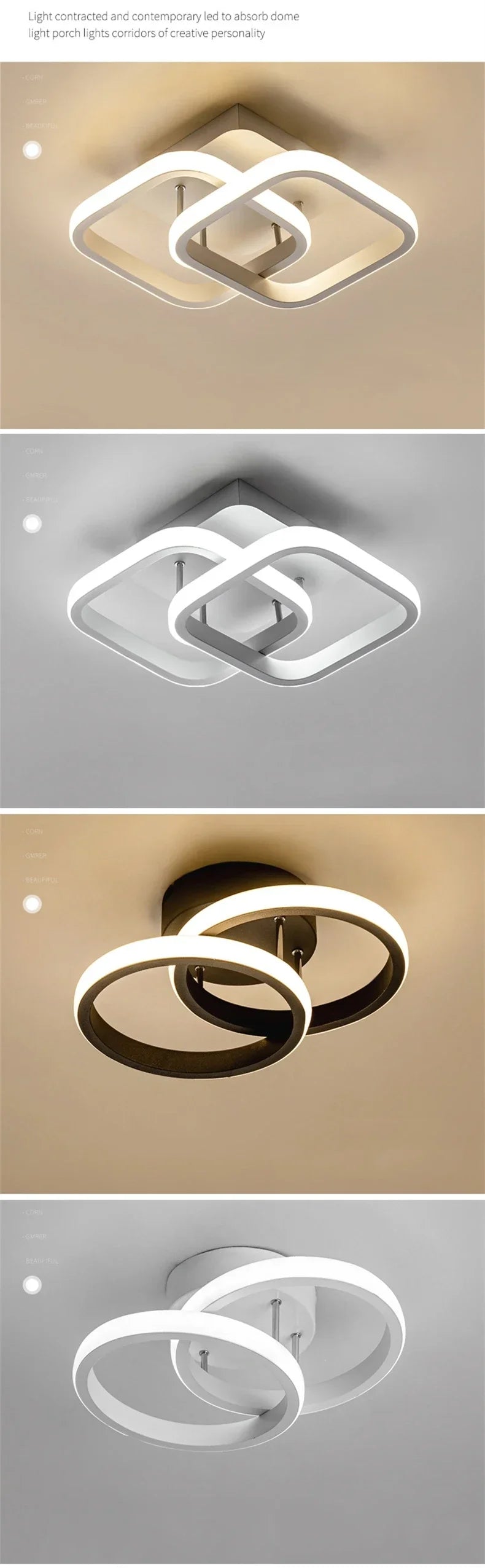 LED Ceiling Light – Compact Round Design for Focused Illumination 9578867097942-1