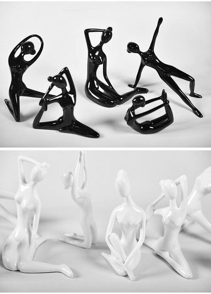 Shanti Yoga Girl Statuette For Meditation Room And Spiritual Decoration 6735240364186-1