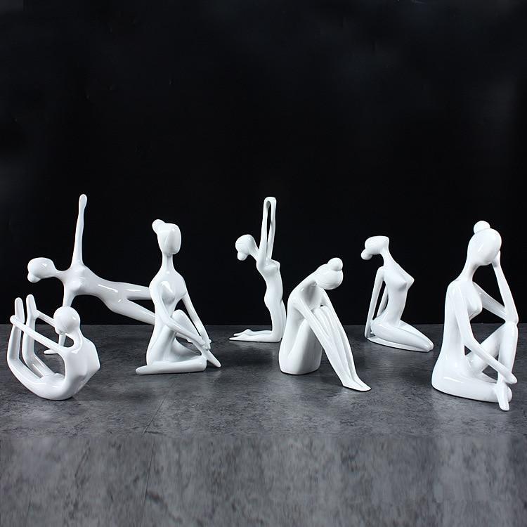 Shanti Yoga Girl Statuette For Meditation Room And Spiritual Decoration 6735240364186-1