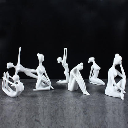 Shanti Yoga Girl Statuette For Meditation Room And Spiritual Decoration 6735240364186-1