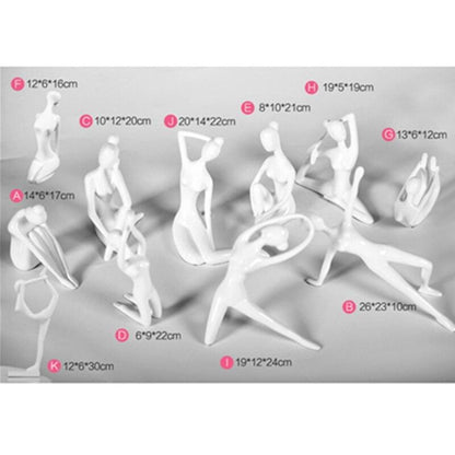 Shanti Yoga Girl Statuette For Meditation Room And Spiritual Decoration 6735240364186-1