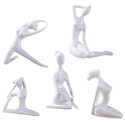 Shanti Yoga Girl Statuette For Meditation Room And Spiritual Decoration 6735240364186-1