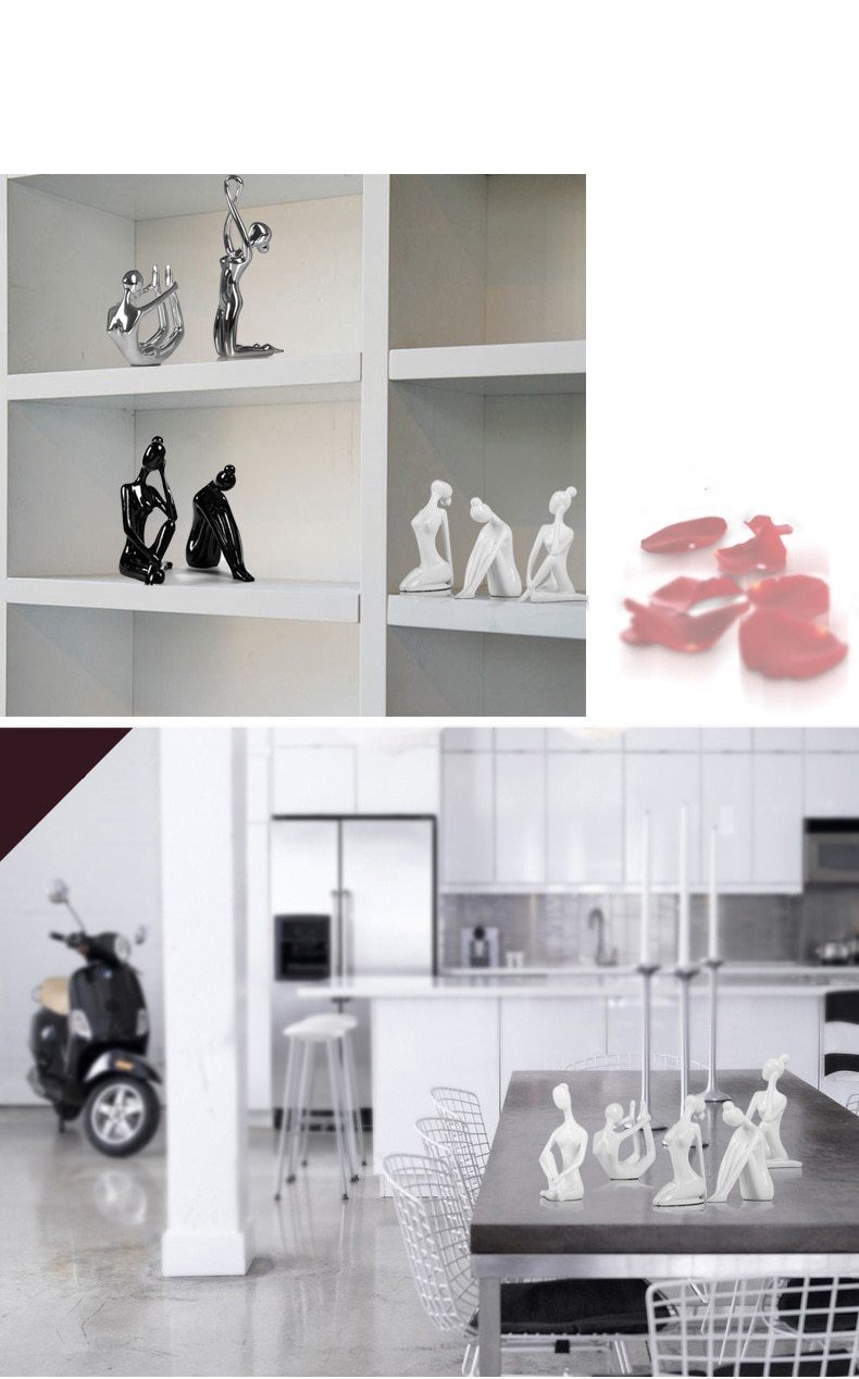 Shanti Yoga Girl Statuette For Meditation Room And Spiritual Decoration 6735240364186-1