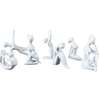 Shanti Yoga Girl Statuette For Meditation Room And Spiritual Decoration 6735240364186-1