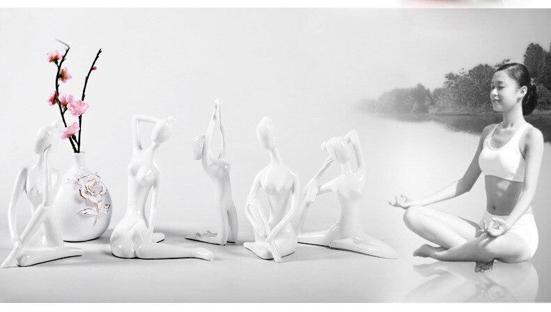 Shanti Yoga Girl Statuette For Meditation Room And Spiritual Decoration 6735240364186-1