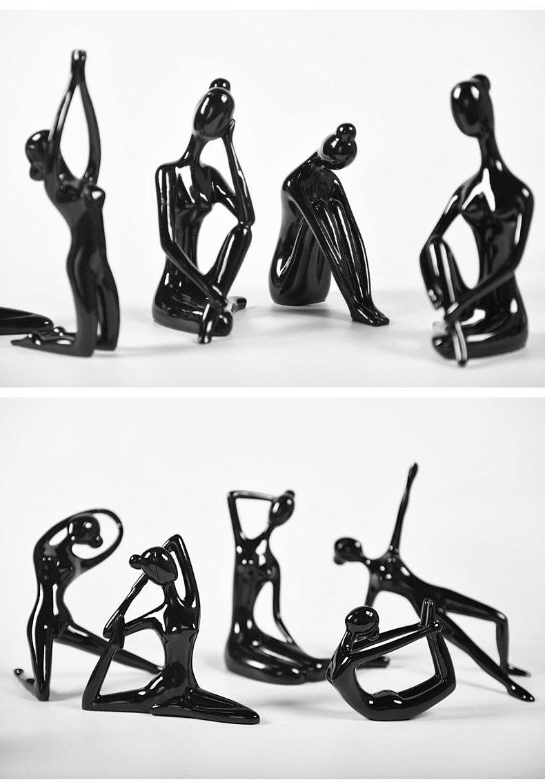 Shanti Yoga Girl Statuette For Meditation Room And Spiritual Decoration 6735240364186-1