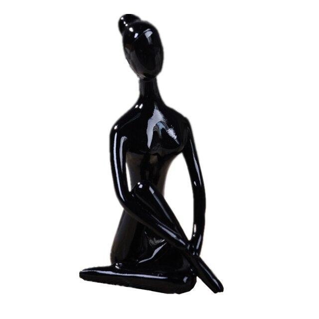 Shanti Yoga Girl Statuette For Meditation Room And Spiritual Decoration 6735240364186-1