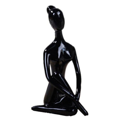 Shanti Yoga Girl Statuette For Meditation Room And Spiritual Decoration 6735240364186-1