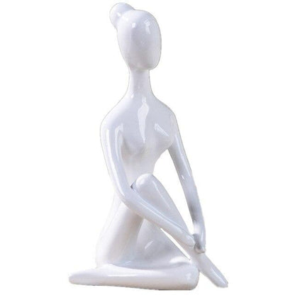 Shanti Yoga Girl Statuette For Meditation Room And Spiritual Decoration 6735240364186-1
